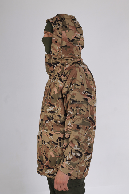 Військова тактична зимова куртка Softshell Мультикам S - зображення 2