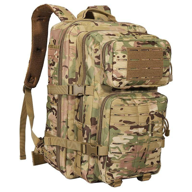 Штурмовий військовий тактичний рюкзак Yakeda 45-50л Мультикам - зображення 1