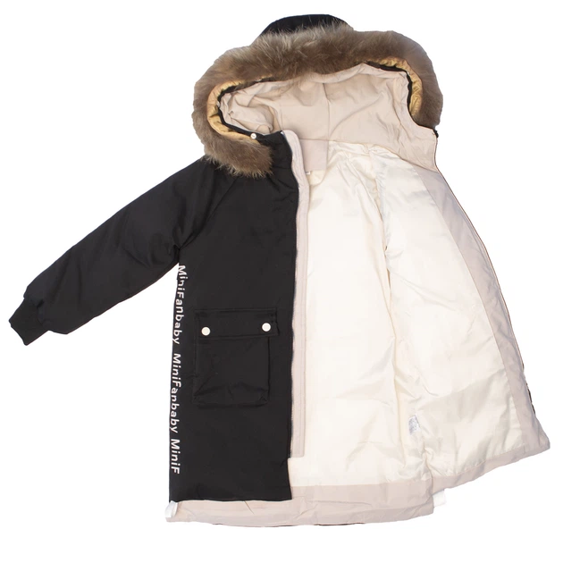 Куртка зимняя для девочки Kids 8807 140 см Чёрный - изображение 3