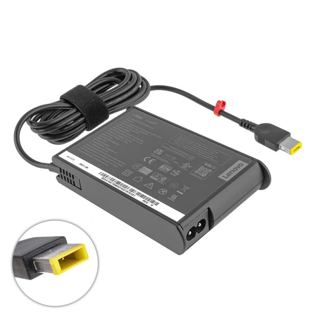 Блок живлення для ноутбука LENOVO 20V, 6.75A, 135W, SLIM, USB+pin (Square 5 Pin DC Plug), black (без кабелю 2pin!) - зображення 2