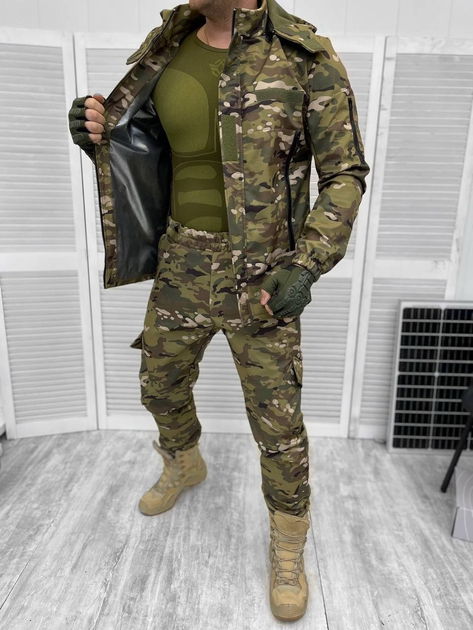 Тактическая теплая зимняя военная форма комплект костюм Omhi-Heat ( Куртка + Штаны ), Камуфляж: Мультикам, Размер: XL - изображение 2