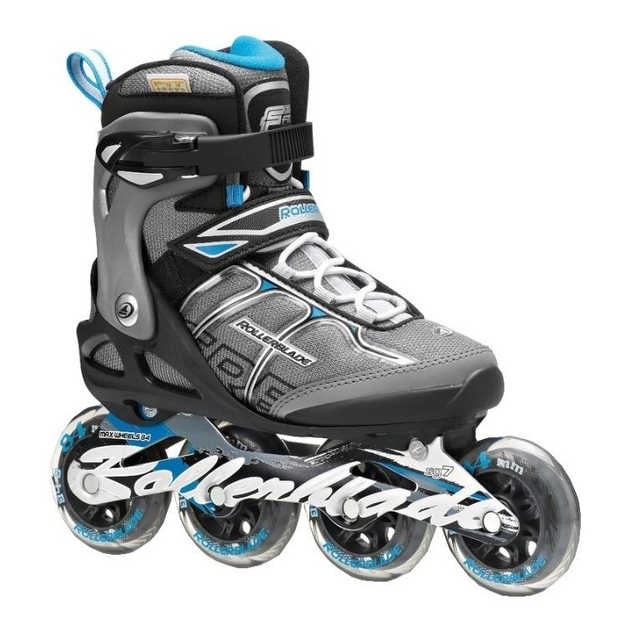 Ролики Rollerblade MACROBLADE 84 ALU W 2014 Black Light Blue – фото ...
