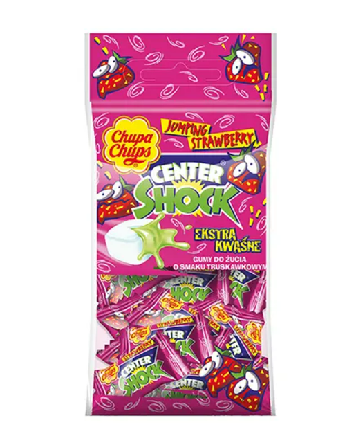 Кислые жвачки шок Center Shock Strawberry с 90х 36 г от продавца ...