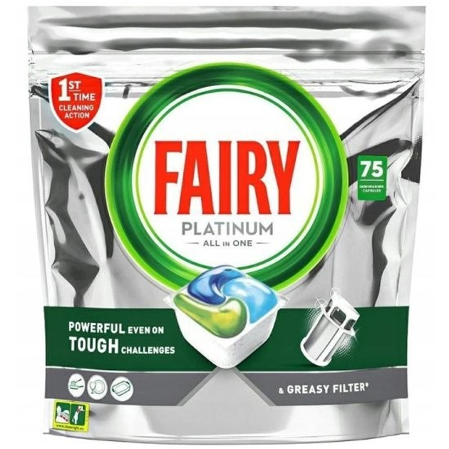 Капсулы для посудомойки Fairy Platinum 75шт – фото, отзывы .