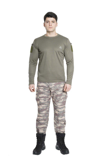 Тактична футболка з рукавами (потовідвідна) CoolMax VOGEL Олива XL - зображення 1