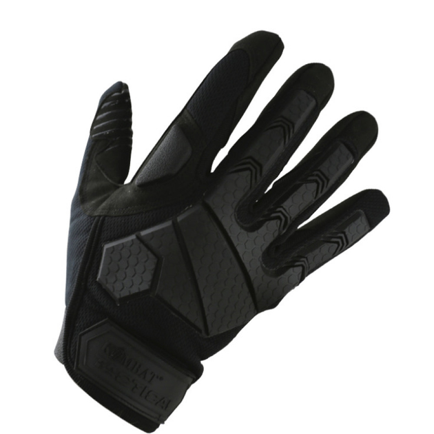 Тактичні військові рукавички KOMBAT UK захисні рукавиці S чорний TR_kb-atg-blk-s - зображення 1