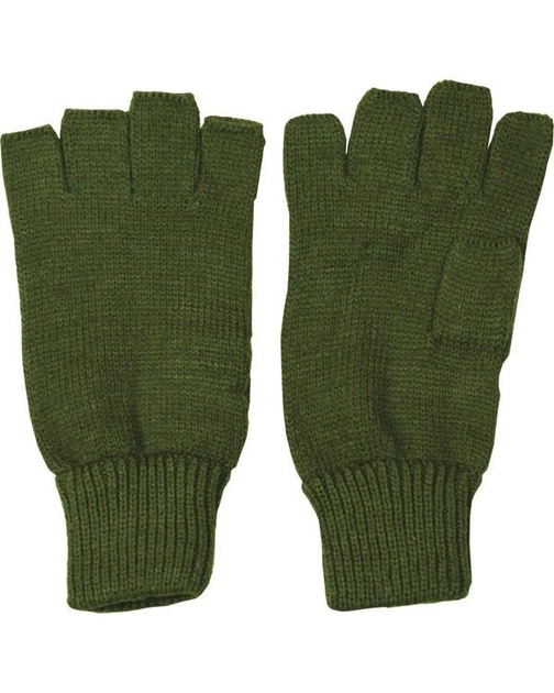Рукавиці тактичні зимові Kombat UK ЗСУ (ВСУ) Fingerless Gloves Uni оливковий TR_kb-fg-olgr - зображення 1