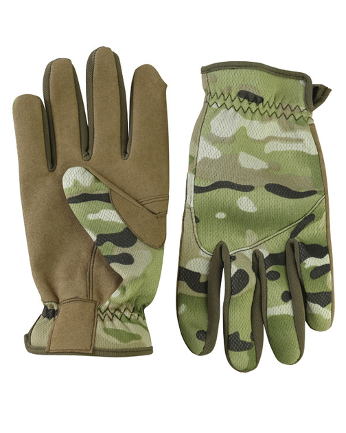 Тактичні військові рукавички KOMBAT UK захисні рукавиці M мультікам TR_kb-dfg-btp-m - зображення 2