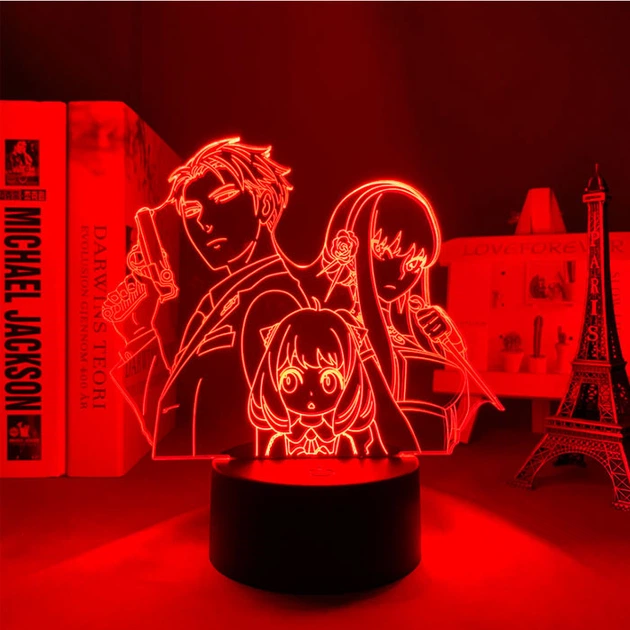 Настільний світильник-нічник Сім'я шпигуна 16 кольорів USB (17109) - зображення 4