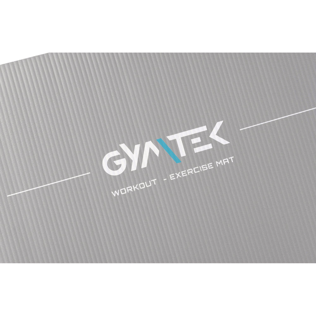 Коврик (мат) для йоги и фитнеса Gymtek NBR 1,5см серый - изображение 4