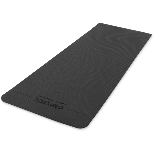 Коврик (мат) для фитнеса и йоги Gymtek Premium TPE 0,5см черный - изображение 8