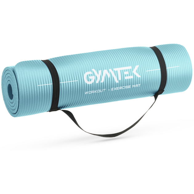Коврик (мат) для йоги и фитнеса Gymtek NBR 1см бирюза - Фото 8 Коврик (мат) для йоги и фитнеса Gymtek NBR 1см бирюза - изображение 8