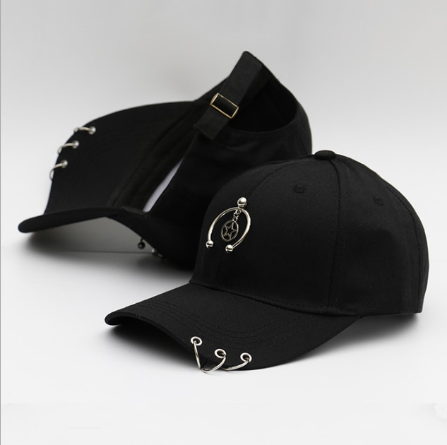Кепка Jsstore Зірка в півколі Чорна з Кільцями