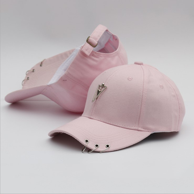 Кепка Jsstore Трикутник Рожева з Кільцями