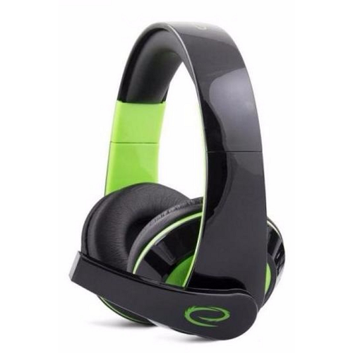 Наушники проводные Esperanza Earphones EGH300G 2м Black-Green - изображение 2