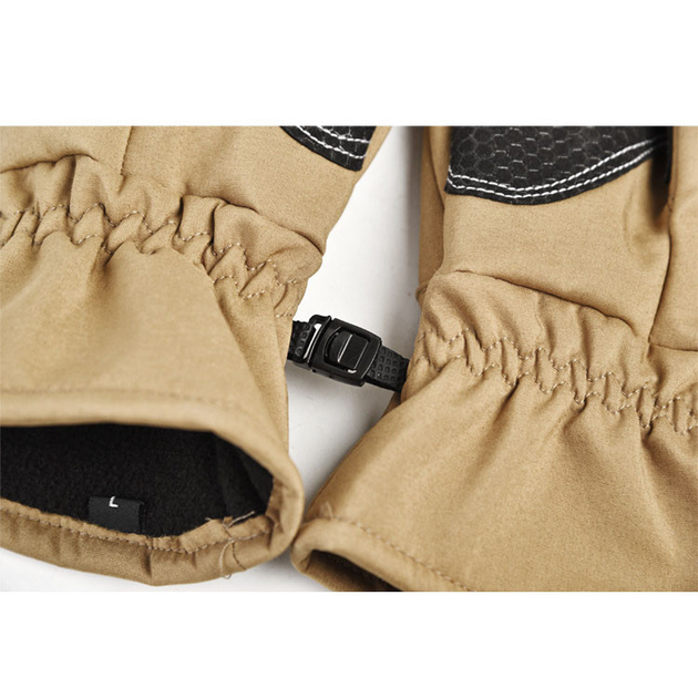 Теплі водонепроникні тактичні рукавички Зимові COYOTE L - зображення 2