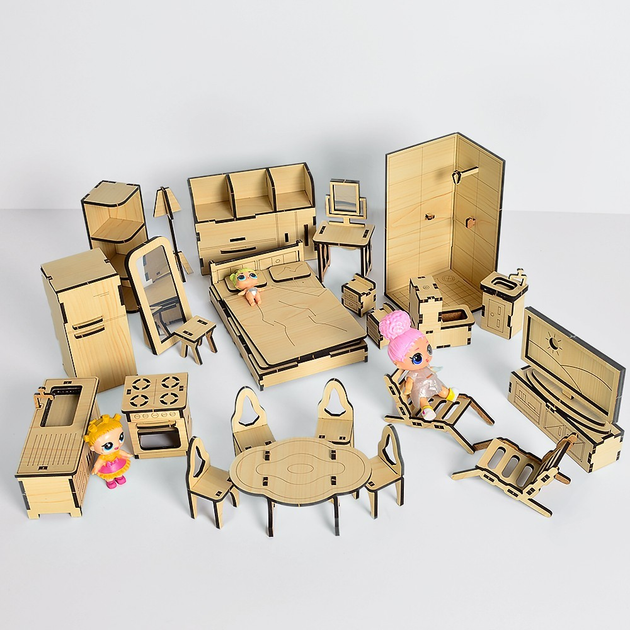 Кукольная мебель своими руками. ТОП - 40 идей с фото