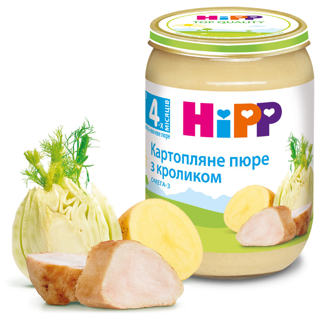 Пюре картопляне з кроликом НІРР від 4 місяців 190 гр - зображення 1