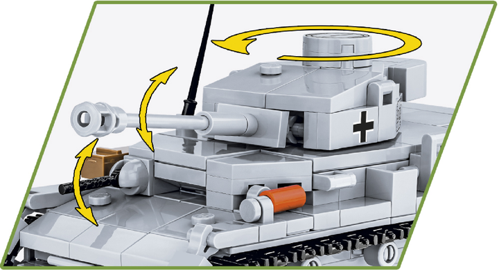 Конструктор Cobi Друга Світова Війна Танк Panzer IV 390 деталей (COBI-2714) - зображення 7