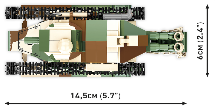 Конструктор Cobi Первая Мировая Война Танк Рено FT-17 Победа 304 деталей (COBI-2992) - изображение 5