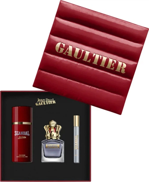 Zestaw męski Jean Paul Gaultier Scandal Woda toaletowa 50 ml + Miniatura Woda toaletowa 10 ml + Dezodorant w sprayu 150 ml (8435415066020) - obraz 2