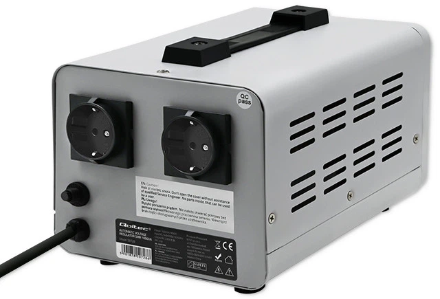 Stabilizator napięcia Qoltec automatyczny AVR PRO 1000VA 3% (5901878507286) - obraz 2