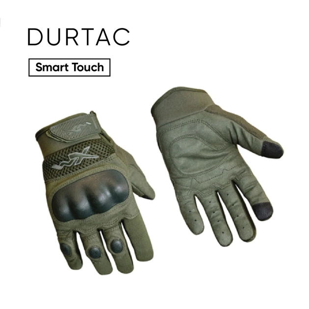 Перчатки тактичні WILEY X DURTAC SmartTouch Foliage Green Size L - изображение 1