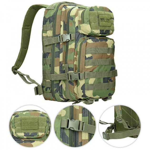 Рюкзак MIL-TEC Taktyczny Mil-Tec Assault 20L Woodland (11711395) - зображення 1