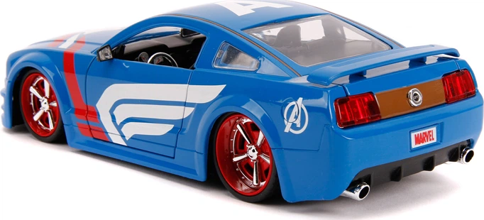 Машина металлическая Jada Марвел Мстители Ford Mustang GT (2006) + фигурка Капитана Америки 1:24 (253225007) (4006333068591) - изображение 12