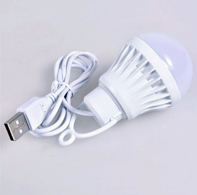 USB LED лампочка 3W 5В, Портативная светодиодная мини лампа для ...
