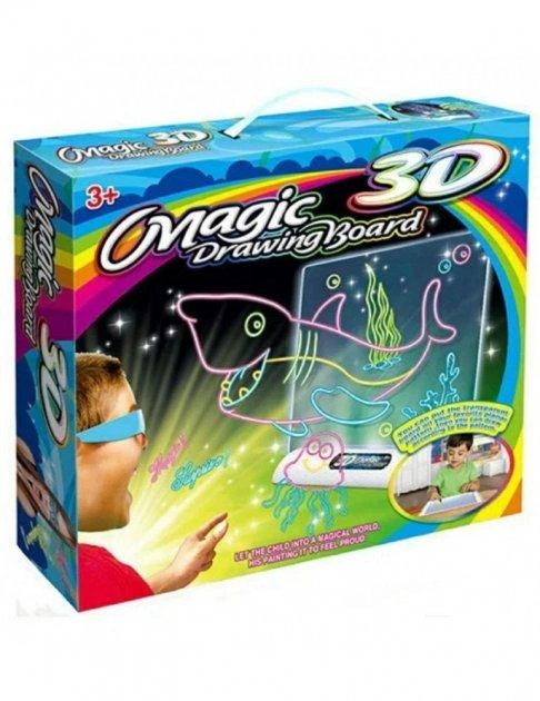 Магическая 3d доска для рисования Magic 3D Drawing Board с 3D очками - Фото 2 Магическая 3d доска для рисования Magic 3D Drawing Board с 3D очками - изображение 2