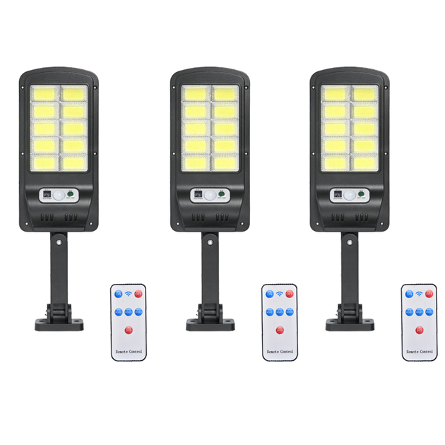 Вуличний світлодіодний ліхтар на сонячній батареї 3 штуки Solar Light SL-10COB з пультом, датчиком руху, акумуляторний - зображення 12