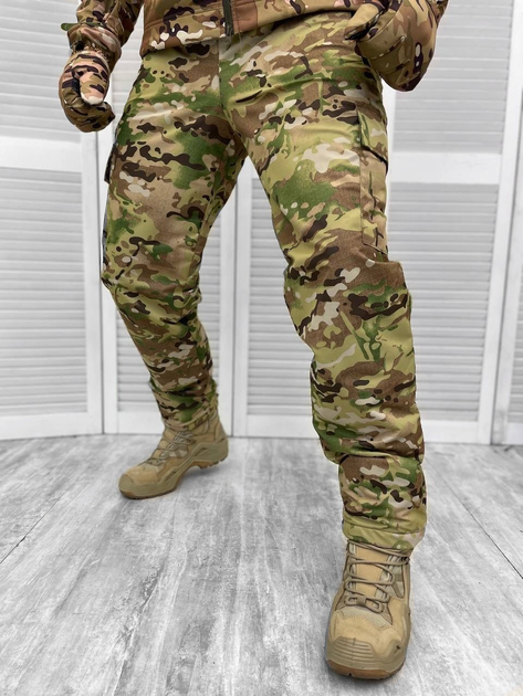 Тактичні зимові теплі військові бойові штани, Камуфляж: Мультикам, Розмір: XXL - зображення 1