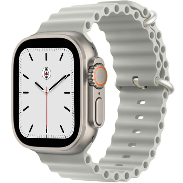 Силіконовий ремінець Apple Watch Ocean Band 49/45/44/42 mm, Pebble (HC) - зображення 2