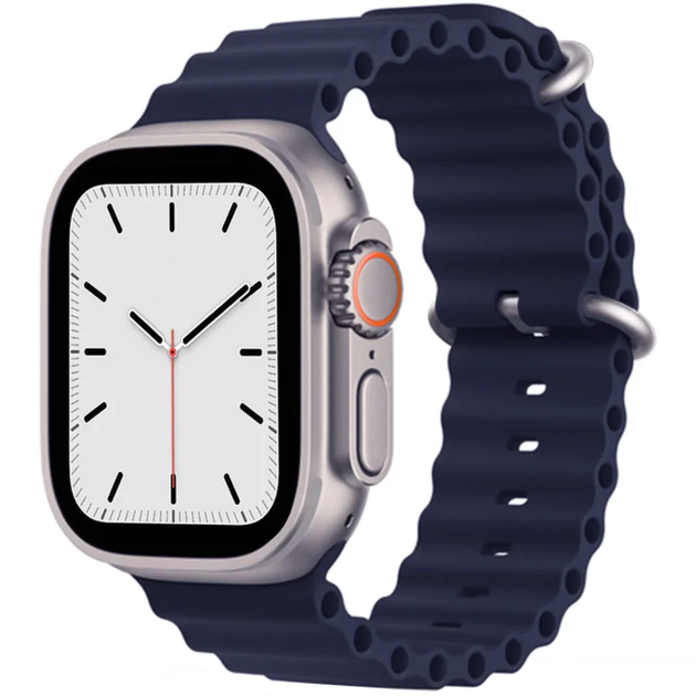 Силиконовый ремешок Apple Watch Ocean Band 49/45/44/42 mm, Midnight Blue (HC) - изображение 2