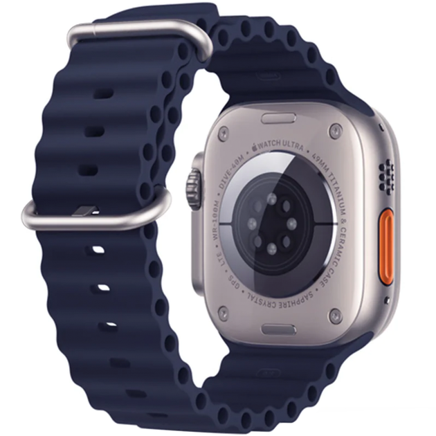 Силиконовый ремешок Apple Watch Ocean Band 49/45/44/42 mm, Midnight Blue (HC) - изображение 3