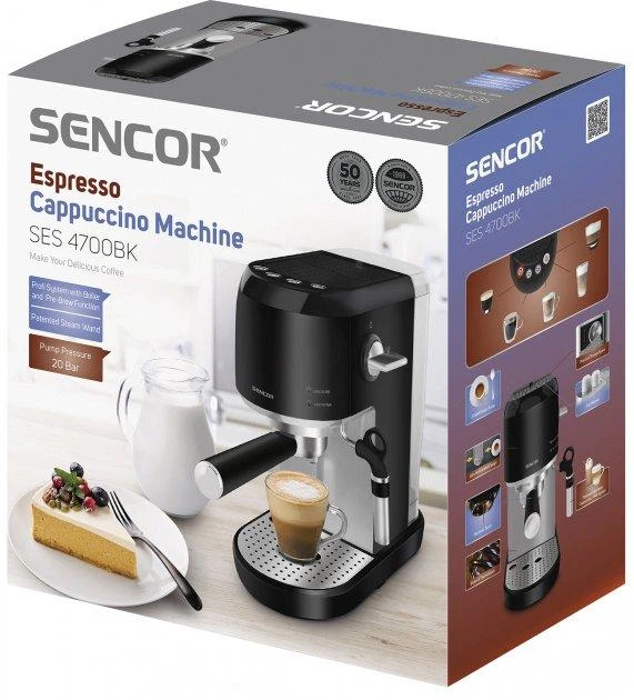 Кавоварка еспресо SENCOR SES 4700BK - зображення 4