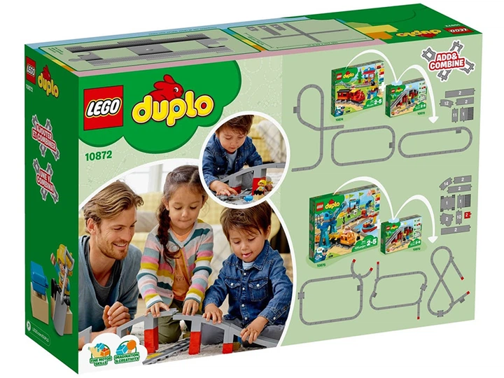 Конструктор Lego Duplo Железнодорожный мост и рельсы (10872