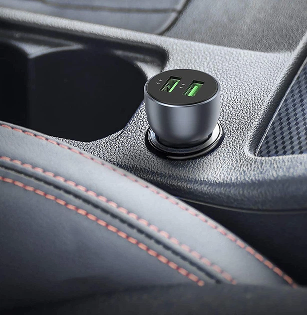 Автомобильное зарядное устройство в прикуривател UGREEN CD213 2xUSB Быстрая зарядка 36W Синий - Фото 5 Автомобильное зарядное устройство в прикуривател UGREEN CD213 2xUSB Быстрая зарядка 36W Синий - изображение 5