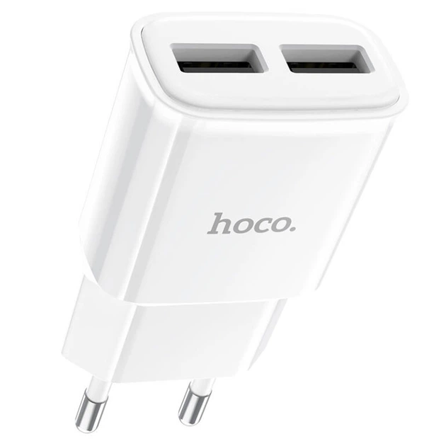 Зарядное устройство (зарядка) для телефона Hoco C88A Star 2хUSB 2.4 А Белый (C88AW) - Фото 2 Зарядное устройство (зарядка) для телефона Hoco C88A Star 2хUSB 2.4 А Белый (C88AW) - изображение 2