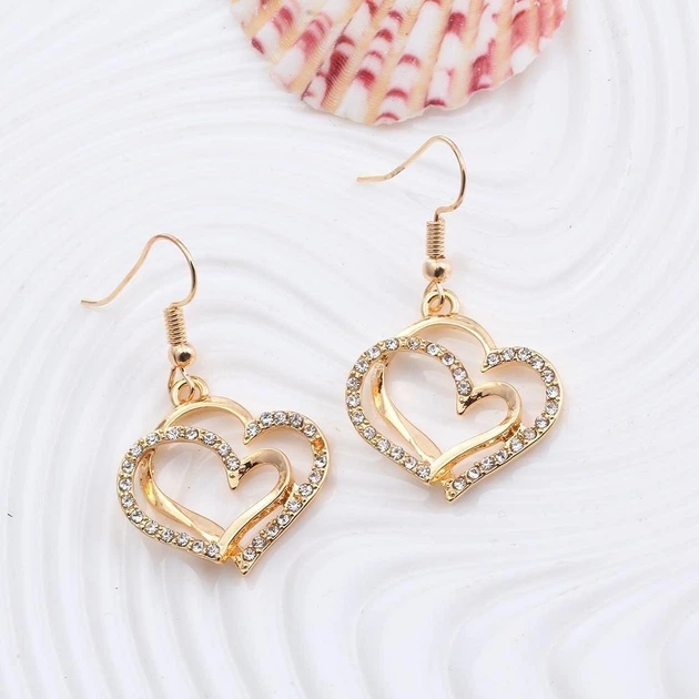 Серьги Fashion Сердечки (00329) - изображение 3
