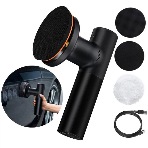 Полировальная машинка для авто и дома на аккумуляторе Baseus Electric Сar Polisher (30W, 4000 mAh, 45 мин) - изображение 3
