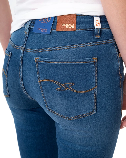Джинси жіночі TRUSSARDI JEANS (56J00001-1T003648-D027-U265/20) Синій 30 - Фото 7 Джинси жіночі TRUSSARDI JEANS (56J00001-1T003648-D027-U265/20) Синій 30 - изображение 7