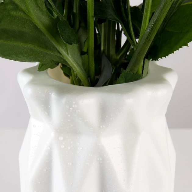 Ваза для цветов MBM HOME пластиковая 18 см DH-FLOWERS-01 WHITE Белая - Фото 5 Ваза для цветов MBM HOME пластиковая 18 см DH-FLOWERS-01 WHITE Белая - изображение 5