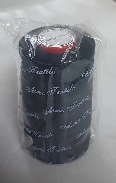 Нитки швейні Asmo Textile 40/2 (4000ярд.) чорні, поліестер - зображення 3