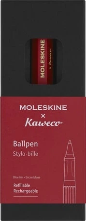 Кулькова ручка Moleskine x Kaweco Синя 1 мм Червоний корпус (8056598854848) - зображення 4