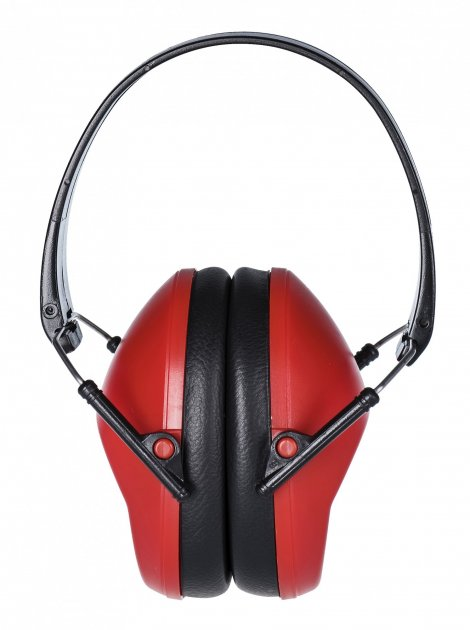 Тонкі складні навушники Portwest PS48 протишумні червоні - зображення 1