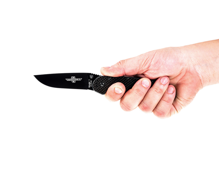 Складной Нож Ontario RAT-1 Black Plain Carbon Fibre (8887CF) - изображение 2
