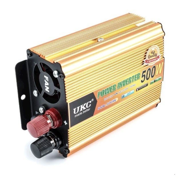 Інвертор авто перетворювач напруги 12-220в 500вт 12V 220V 500W USB Power Inverter UKC SSK-500W 12V - зображення 4