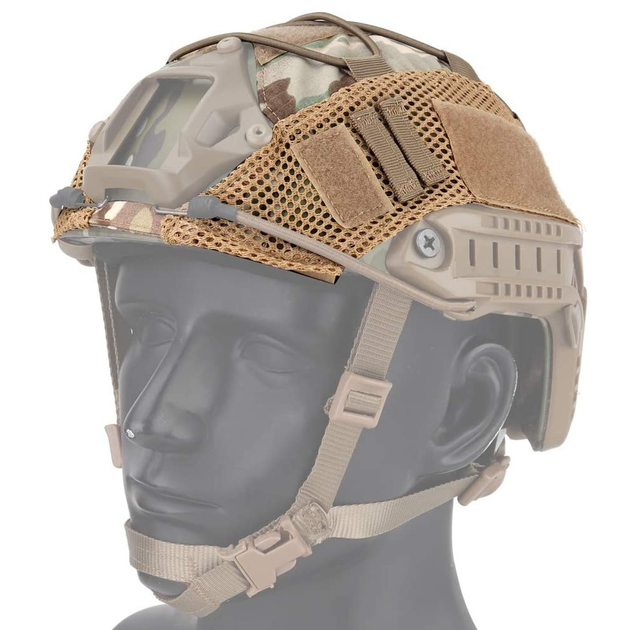 Кавер защитный чехол на каску шлем FAST Фаст Elastic Rope Multicam (CP) (124700) - изображение 2
